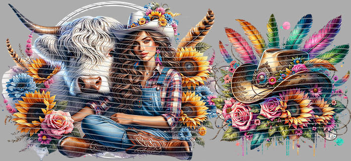 16oz Sunflower Girl-SU-172